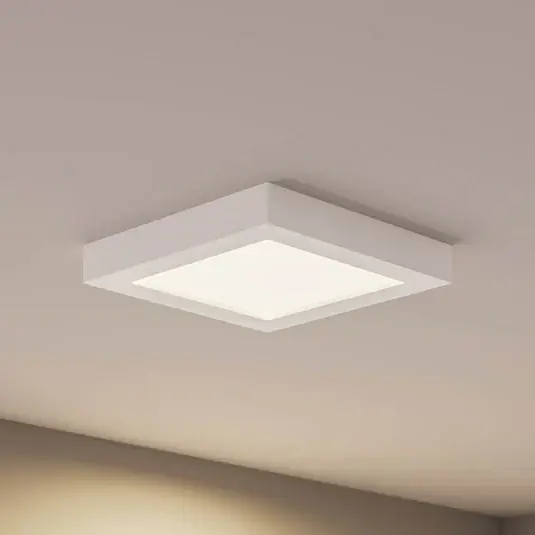 Biztonságos fizetés Prios LED mennyezeti lámpa Alette, fehér, 22,7 cm, 24W,