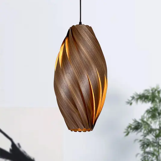 Bestseller Gofurnit Ardere függő lámpa, dió, 50 cm magas
