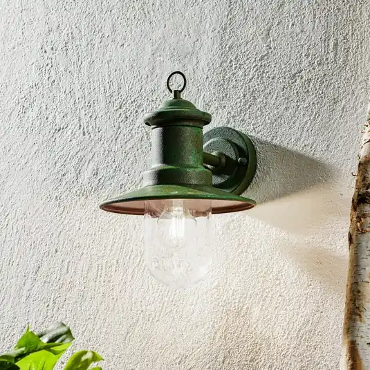 Kültéri fali lámpa Leonie vintage zöld Outlet