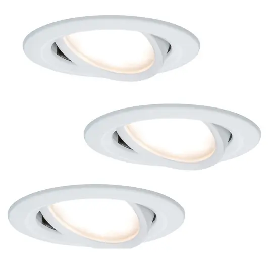 Vedd meg online Paulmann Coin Slim LED beép. l. IP23 feh. 3 db-os