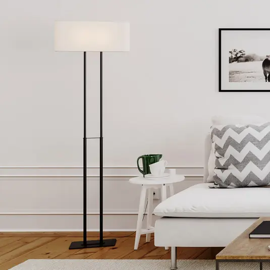 By Rydéns Luton állólámpa, fehér/fekete, 150 cm Olcsóbb