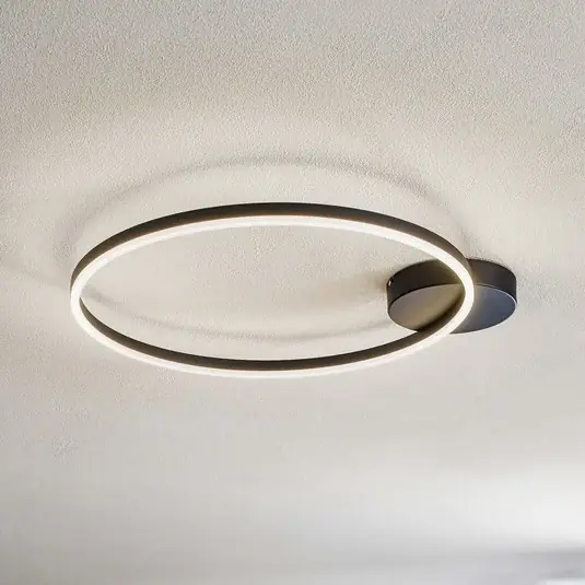 LED mennyezeti lámpa Giotto 1 égős, fekete Kedvezmény