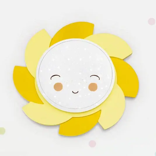 Ne maradj le LED fali lámpa Sun Starlight Smile, sárga