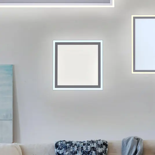 LED mennyezeti lámpa szegély, hangol. feh. 31x31cm Bestseller