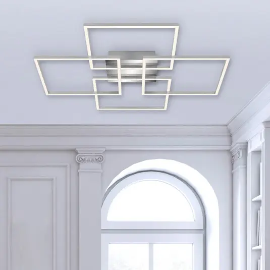 LED mennyezeti lámpa Frames 4 négyzet króm 72x72cm Szezonális akció