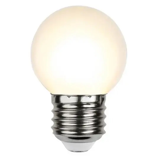 Árengedmény LED lámpa E27 G45 tündérfényekhez, fehér 2,700K
