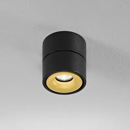 Egger DLS mennyezeti spot Clippo, dim-to-warm, fekete/arany Népszerű