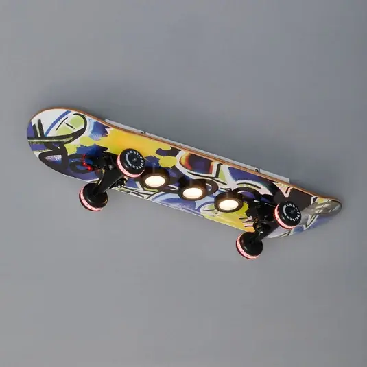 Skateboard LED mennye. lámpa Easy Cruiser Graffiti Biztonságos vásárlás