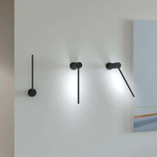 Árcsökkenés Martinelli Luce Mosca LED fali lámpa 20cm fekete