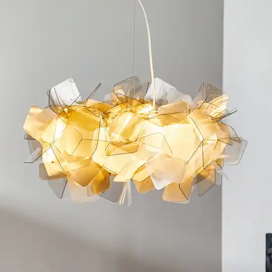 Gyors kiszállítás Slamp Clizia - designer függő lámpa, füstszürke