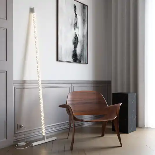 Rotaliana Squiggle F1 LED állólámpa matt fehér Gyors szállítás