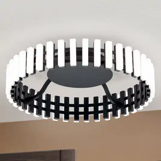 Mansion LED mennyezeti lámpa, fekete-fehér Ø 43 cm Azonnal elérhető