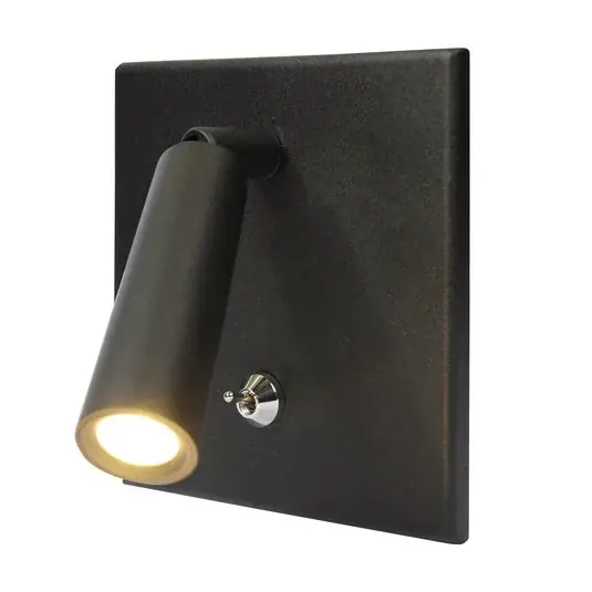 Végkiárusítás Olvasólámpa BL1-LED, süllyesztett/beépített, kapcsoló, fekete