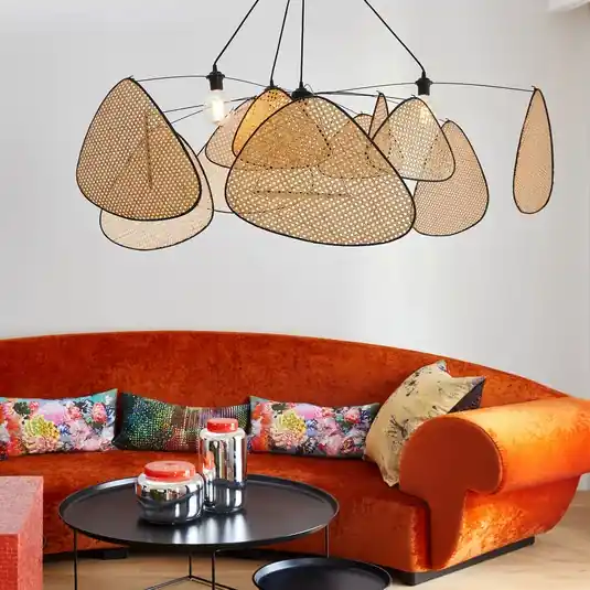 MARKET SET Screen XXL lógó világítás, 90 cm, természetes, rattan Vásárlói kedvenc