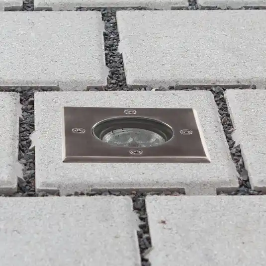 Lucande LED padlóbeépített lámpa Ava, 12 cm x 12 cm, IP67 Csak ma