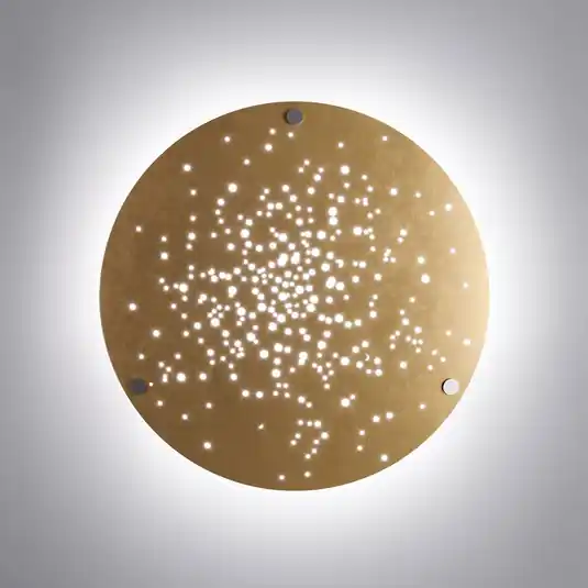 Fabbian Lens LED fali lámpa Ø 60 cm bronz Azonnali szállítás