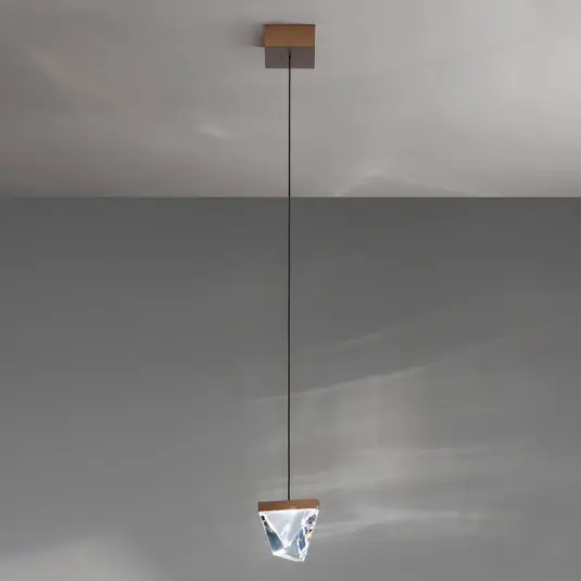 Rendeld meg most Fabbian Tripla LED függő lámpa kristály bronz