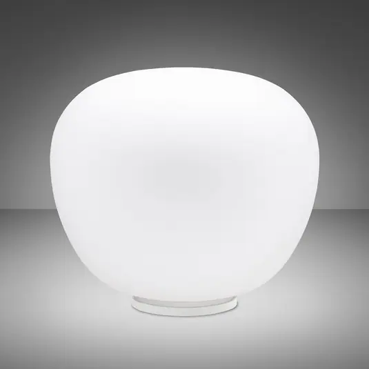 Fabbian Lumi Mochi asztali lámpa, fekvő, Ø 45 cm Biztonságos vásárlás