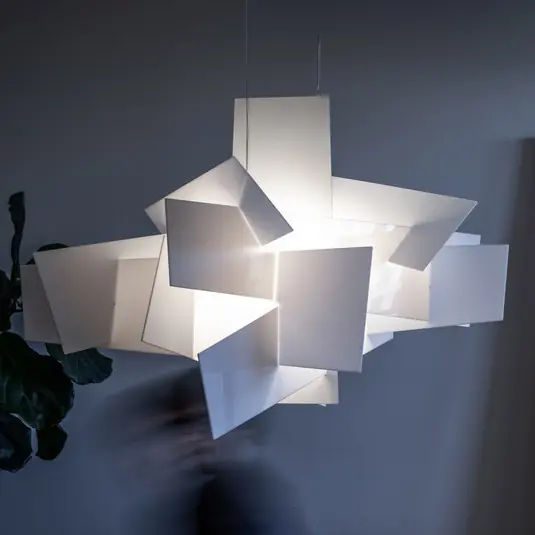 Nézd meg most Foscarini Big Bang LED függő lámpa, fehér, Ø 130cm