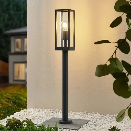 Akciós ár Lindby Giavanna ösvényvilágítás, 80 cm, antracit, IP44, E27