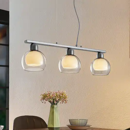 Lucande Kaiya lógó világítás, 3 izzós, Ø 14 cm, hosszúkás, hosszúkás Árcsökkenés