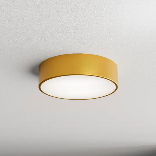 Árcsökkenés Cleo 300 mennyezeti világítás, IP54, Ø 30 cm arany