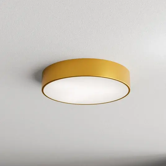 Azonnal elérhető Cleo 400 mennyezeti világítás, IP54, Ø 40 cm arany