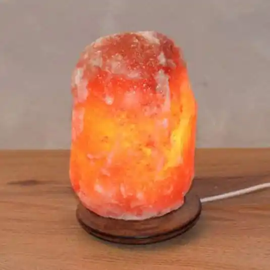 Rock sólámpa talppal, 1,5-2 kg, borostyán Gyors kiszállítás