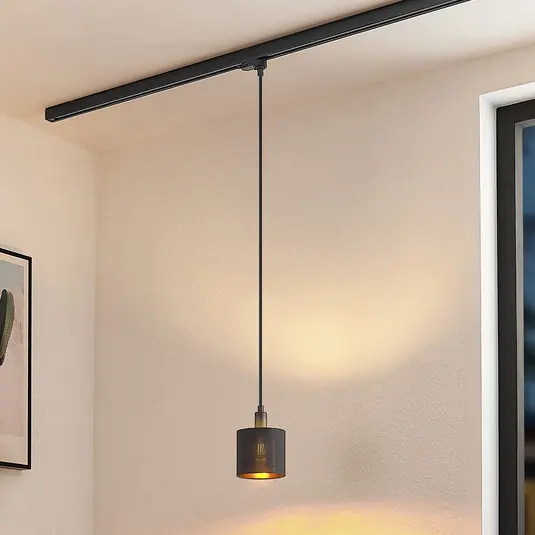Arcchio Heleni függő lámpa sín fekete arany 12 cm Expressz szállítás