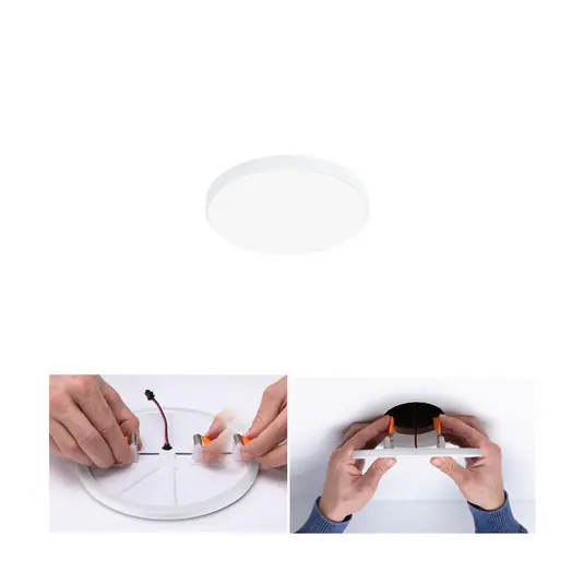 Azonnali szállítás Paulmann Veluna Edge LED süllyesztett IP44 4,000K Ø 9cm