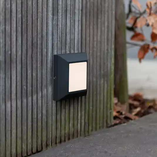 Expressz szállítás LED külső fali lámpa Helena, elöl 10 cm fekete