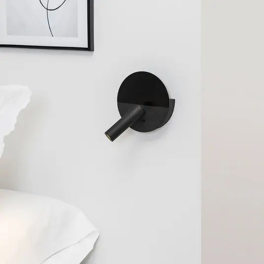 LED falilámpa Duas USB töltőaljzattal, fekete Utolsó esély