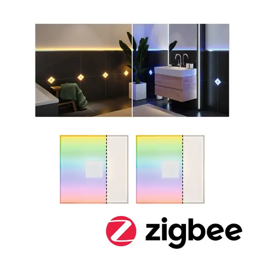 Paulmann LumiTiles Square, ZigBee, RGBW, 2-es klt Bestseller