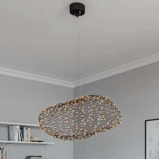 Csak ma Rydéns Hayden LED-es függőlámpa fekete matt 115cm