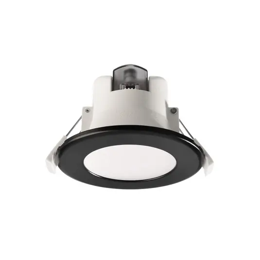Acrux LED beépíthető mennyezeti lámpa, Ø 9 cm, fekete, CCT Olcsó