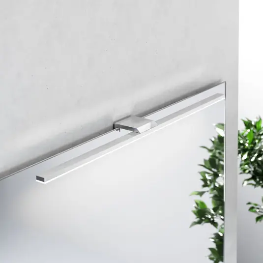 Olcsóbb LED tükörvilágítás Triga IP44, króm, 60cm, 4,000K
