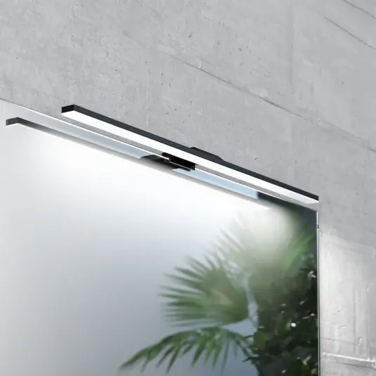 LED tükörvilágítás Triga IP44 fekete 60cm, 4,000K Csak ma