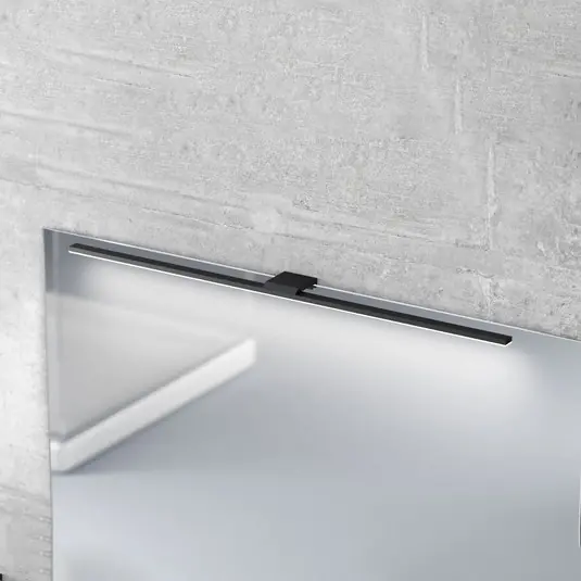 Legnépszerűbb LED tükörvilágítás Triga IP44 fekete 80cm, 3,000K