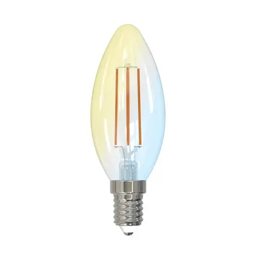 Árcsökkenés LUUMR intelligens LED gyertya lámpa, átlátszó, E14, 4,2 W, Tuya WLAN CCT