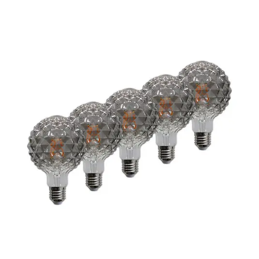 Árcsökkenés E27 3,8 W LED lámpa G95 918 struktúra füst 5-ös