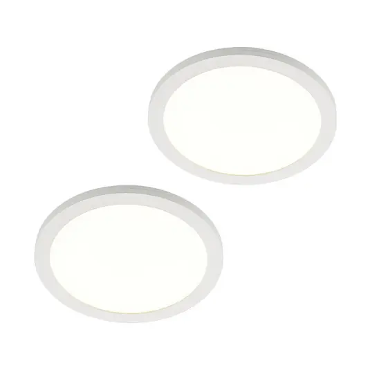 Outlet Prios LED mennyezeti lámpa Aureka, 2 darabos szett, érzékelő, Ø 33 cm, fehér