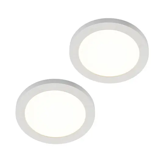 Prios LED mennyezeti lámpa Aureka, 2 darabos szett, érzékelő, Ø 23 cm, fehér Azonnal elérhető