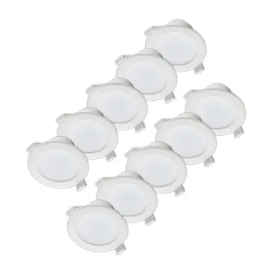 Prios LED-es süllyesztett lámpa Rida, 10 darabos szett, fehér, 15 cm, CCT, IP44 Árcsökkenés