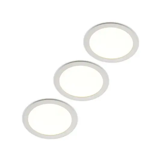Prios LED süllyesztett lámpa Cadance, fehér, 24 cm, 3 darabos készlet, CCT Alacsony ár