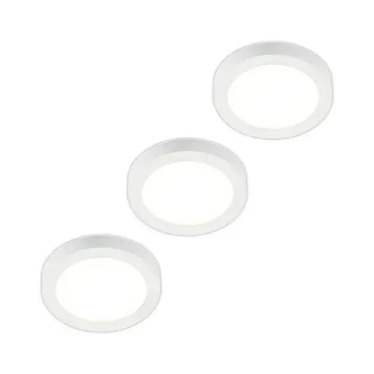 Prios LED mennyezeti lámpa Edwina, fehér, 25 cm, 3 darabos szett Vásárlói kedvenc