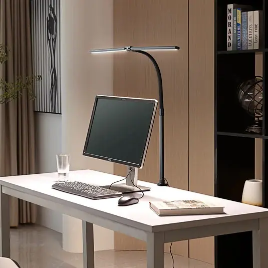 Kiárusítás Lindby Nilay LED csíptetős lámpa, magasság 97,5 cm, CCT, otthoni irodához