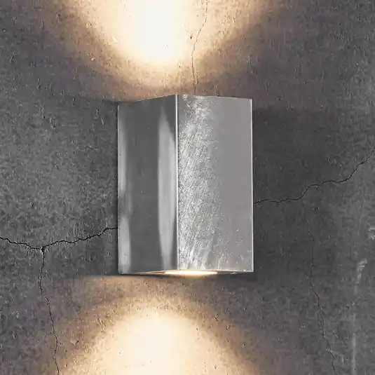 Végkiárusítás Kültéri fali lámpa Canto Maxi Kubi 2 17 cm galvanizált