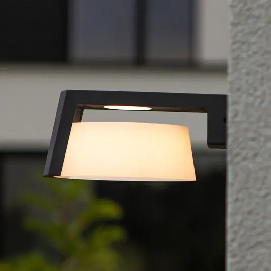 Végkiárusítás Moon LED kültéri fali lámpa, antracit, CCT, IP44