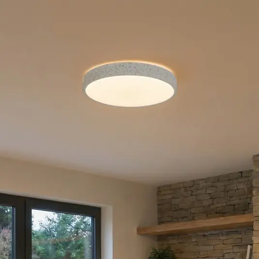 Utolsó esély Lindby Smart LED-es mennyezeti lámpa Elmor Ø39cm szürke RGB CCT Tuya