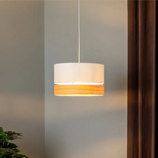 Euluna Levo lógó világítás, Ø 40 cm, kőris/ecru Olcsó